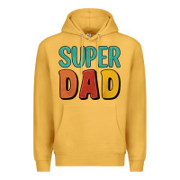 Mustard super dad Premium Hoodie - Artiststas