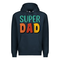 Navy super dad Premium Hoodie - Artiststas