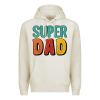 Oatmeal Heather super dad Premium Hoodie - Artiststas