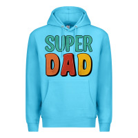 Ocean Blue super dad Premium Hoodie - Artiststas