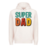 Pale Pink super dad Premium Hoodie - Artiststas