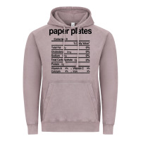 Paper Plates Nutrition Facts Funny Thanksgiving Christmas Vintage Hoodie | Teevron