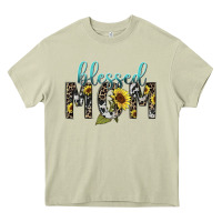 Mossy Blessed mom sunflower mother's day Heavy Core Tee - HowdyJamesFarm