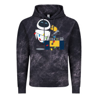 Cloud Black wall e eve christmas light wrap graphic t shirt Vintage Hoodie - artisFamous