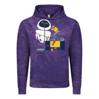 Cloud Purple wall e eve christmas light wrap graphic t shirt Vintage Hoodie - artisFamous