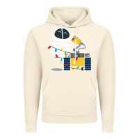 Vintage Artic wall e eve christmas light wrap graphic t shirt Vintage Hoodie - artisFamous