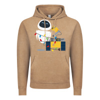 Vintage Coffee wall e eve christmas light wrap graphic t shirt Vintage Hoodie - artisFamous