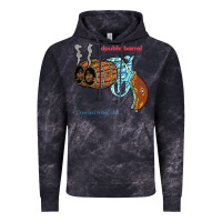 Cloud Black Double Barrel Vintage Hoodie - artisFamous