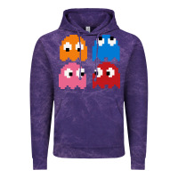 Cloud Purple pacman ghosts cool retro 80s Vintage Hoodie - artisFamous