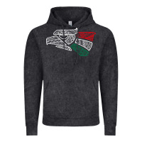 Vintage Black mexico flag Vintage Hoodie - artisFamous