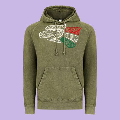 Mexico Flag Vintage Hoodie Designed By Artisfamous