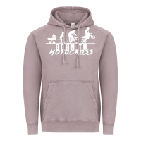 Vintage Zinc motocross motocicleta evolución offroad Vintage Hoodie - artisFamous