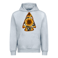 Heather Grey sunflower arrowhead Urban Hoodie - Jasminsmagicworld