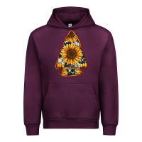 Mauve Wine sunflower arrowhead Urban Hoodie - Jasminsmagicworld