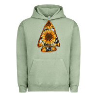 Pigment Oil Green sunflower arrowhead Urban Hoodie - Jasminsmagicworld