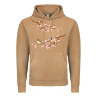 Vintage Camel cherry blossom sakura with bird Vintage Hoodie - artisFamous
