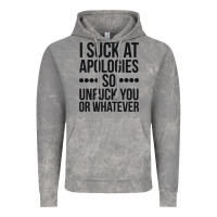 Cloud Rock i suck at apologies so unfuck you or whatever swearing black Vintage Hoodie - artisFamous