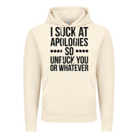 Vintage Artic i suck at apologies so unfuck you or whatever swearing black Vintage Hoodie - artisFamous