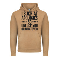 Vintage Camel i suck at apologies so unfuck you or whatever swearing black Vintage Hoodie - artisFamous