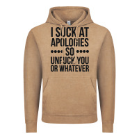 Vintage Coffee i suck at apologies so unfuck you or whatever swearing black Vintage Hoodie - artisFamous