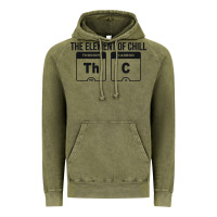 Vintage Olive mens the element of chill thc marijuana joke black Vintage Hoodie - artisFamous