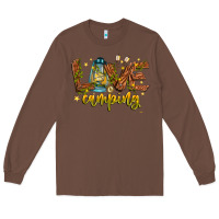 Chestnut Love Camping Long Sleeve Tee - CowhideDigitalArt