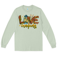 Matcha Love Camping Long Sleeve Tee - CowhideDigitalArt