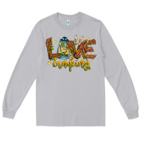 Moon Dust Love Camping Long Sleeve Tee - CowhideDigitalArt