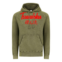 Vintage Olive TSUNDOKU JAPANESE TYPOGRAPHY Vintage Hoodie - artisFamous