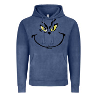 Vintage Denim Grinch Face Vintage Hoodie - artisFamous