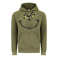 Vintage Olive Grinch Face Vintage Hoodie - artisFamous