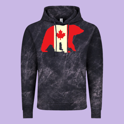 Canadian Bear Vintage Hoodie Designed By Artisfamous