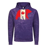 Cloud Purple Canadian Bear Vintage Hoodie - artisFamous