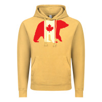 Vintage Mustard Canadian Bear Vintage Hoodie - artisFamous