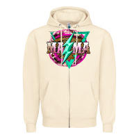 Sandshell mama life and thunderbolt Zipper Hoodie - JahusDesignShop