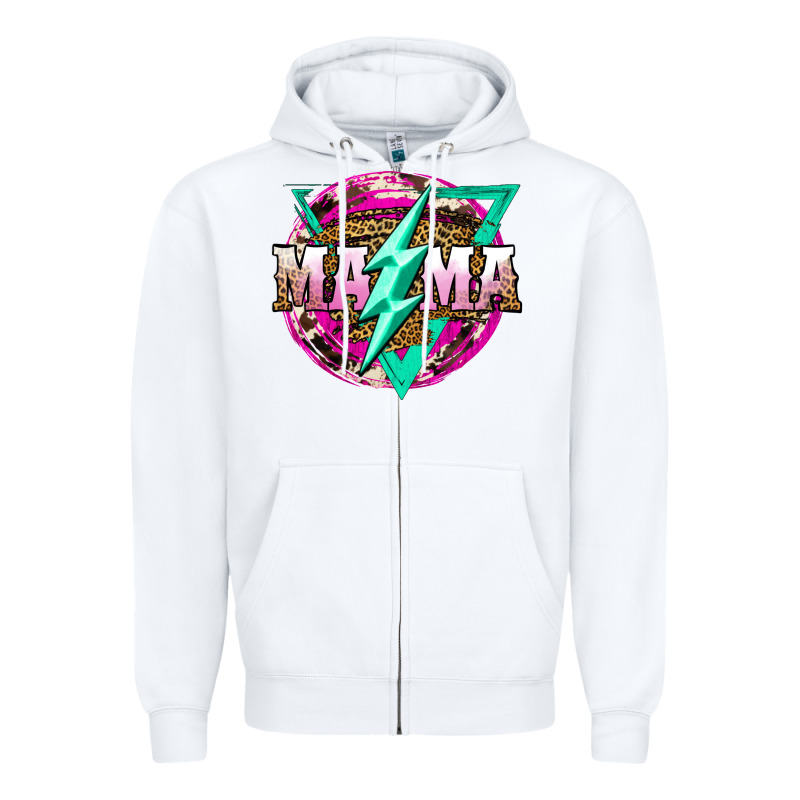Mama Life And Thunderbolt Zipper Hoodie by JahusDesignShop | Teevron