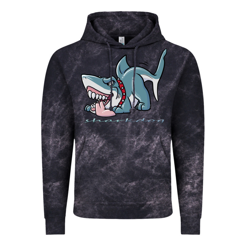 Sharkdog Sticker Vintage Hoodie by artisFamous | Teevron