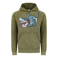 Vintage Olive Sharkdog Sticker Vintage Hoodie - artisFamous