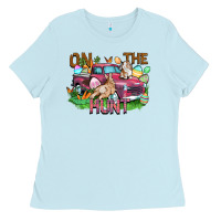Baby Blue on the hunt truck Ladies Tee - FaDigitalArtStudio