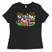 Black on the hunt truck Ladies Tee - FaDigitalArtStudio