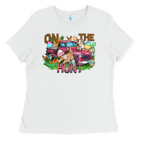 White on the hunt truck Ladies Tee - FaDigitalArtStudio