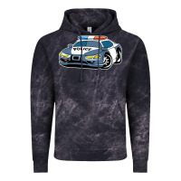 Cloud Black police car Vintage Hoodie - artisFamous