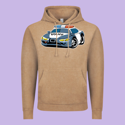 Police Car Vintage Hoodie Designed By Artisfamous