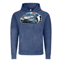 Vintage Denim police car Vintage Hoodie - artisFamous