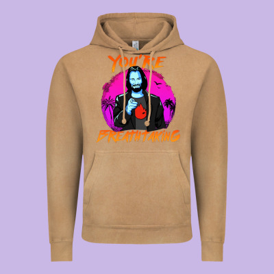 You Are Breathtaking Keanu Reeves Actor Vintage Hoodie Designed By Artisfamous
