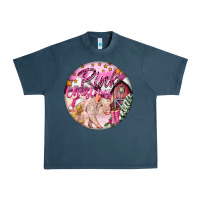 Midnight Navy pink christmas pig Urban Heavy Tee - FaDigitalArtStudio