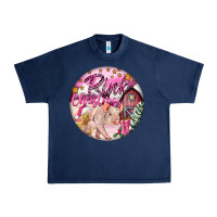 Navy pink christmas pig Urban Heavy Tee - FaDigitalArtStudio