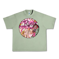 Oil Green pink christmas pig Urban Heavy Tee - FaDigitalArtStudio