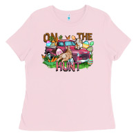 Bubblegum Pink on the hunt truck Ladies Tee - FaDigitalArtStudio
