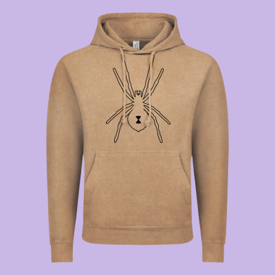 Black Widow Vintage Hoodie Designed By Artisfamous